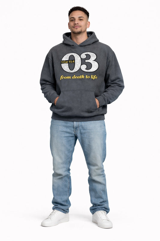 From Death to Life Hoodie (Resurrection Ash Pepper)
