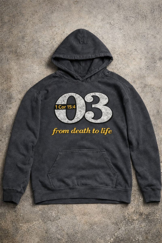From Death to Life Hoodie (Resurrection Ash Pepper)