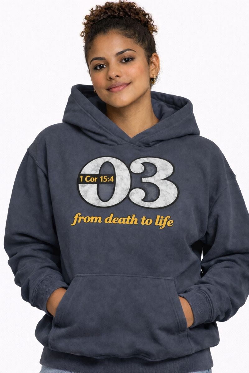 From Death to Life Hoodie (Resurrection Ash Pepper)